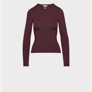 Babaton Rich Burgundy Long Sleeve Top